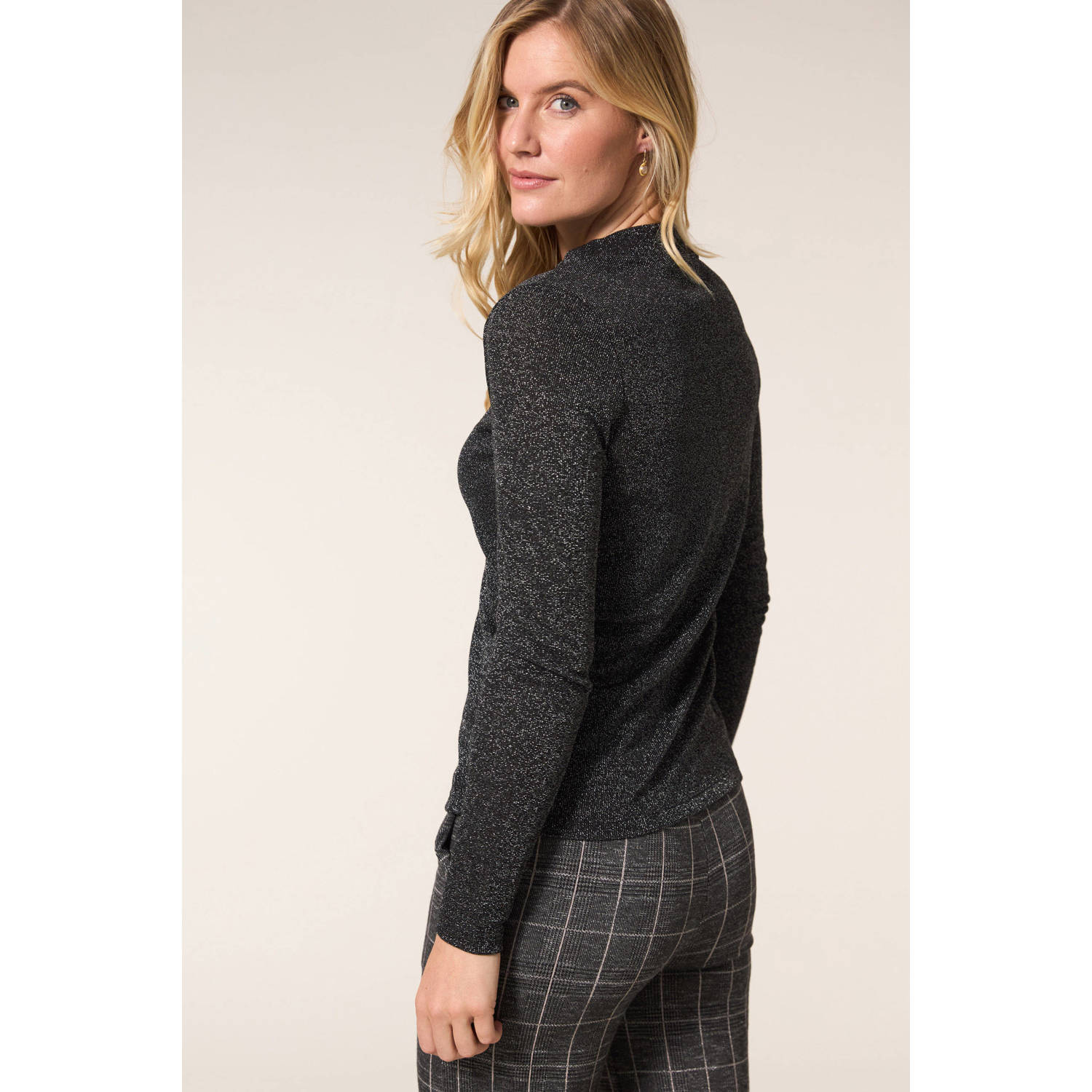Miss Etam glitter top zwart