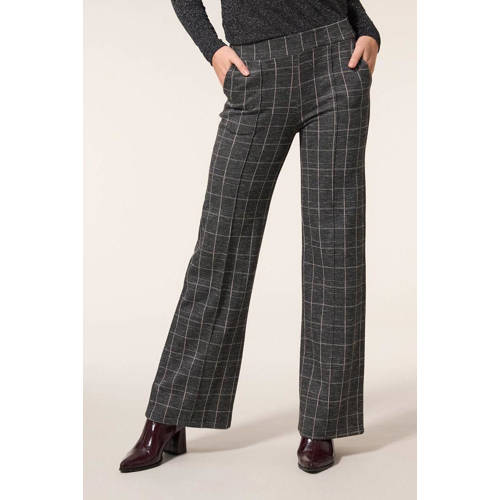 Miss Etam wide leg pantalon grijs lurex afbeelding