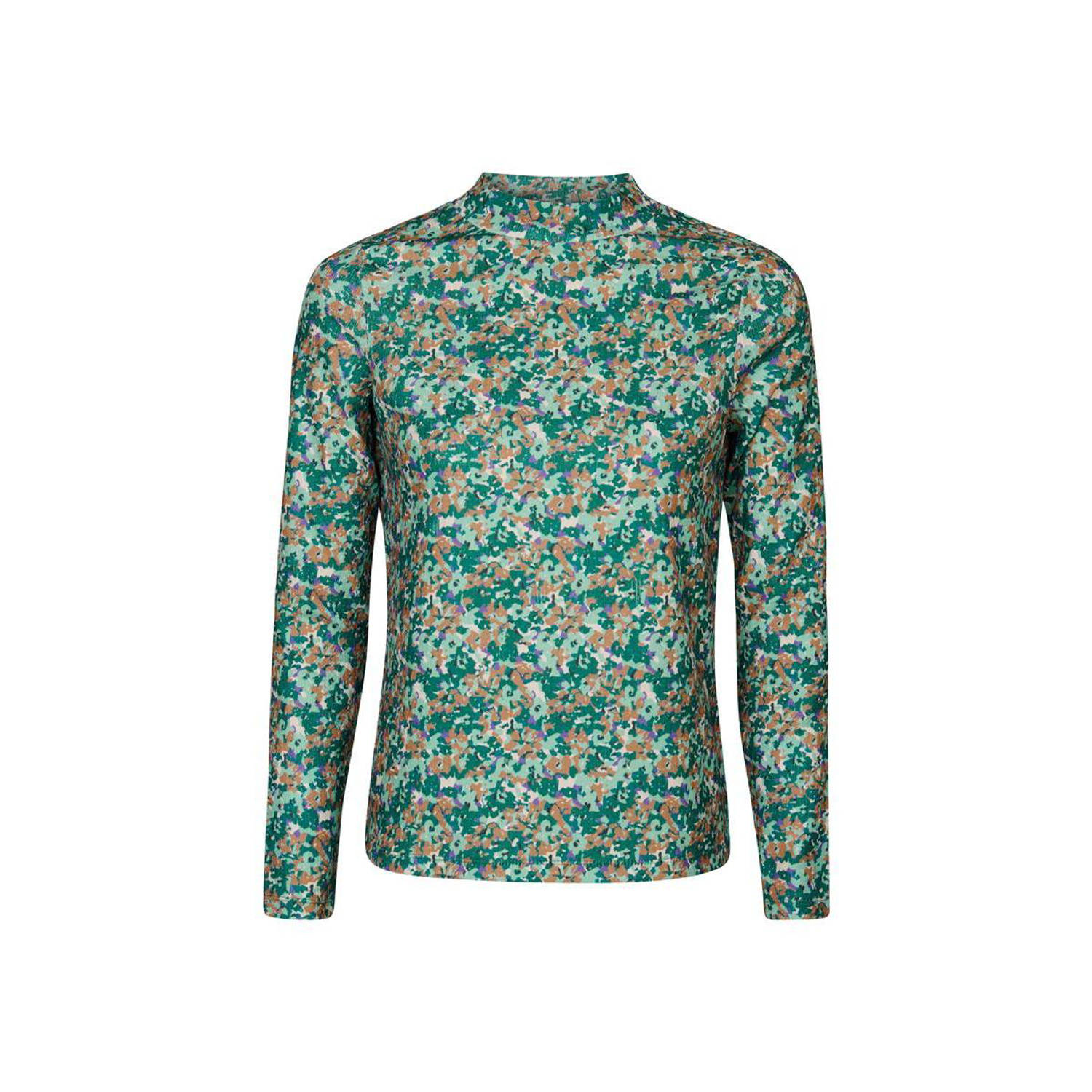 Miss Etam top met col groen