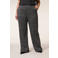 Miss Etam Plus wide leg broek grijs lurex