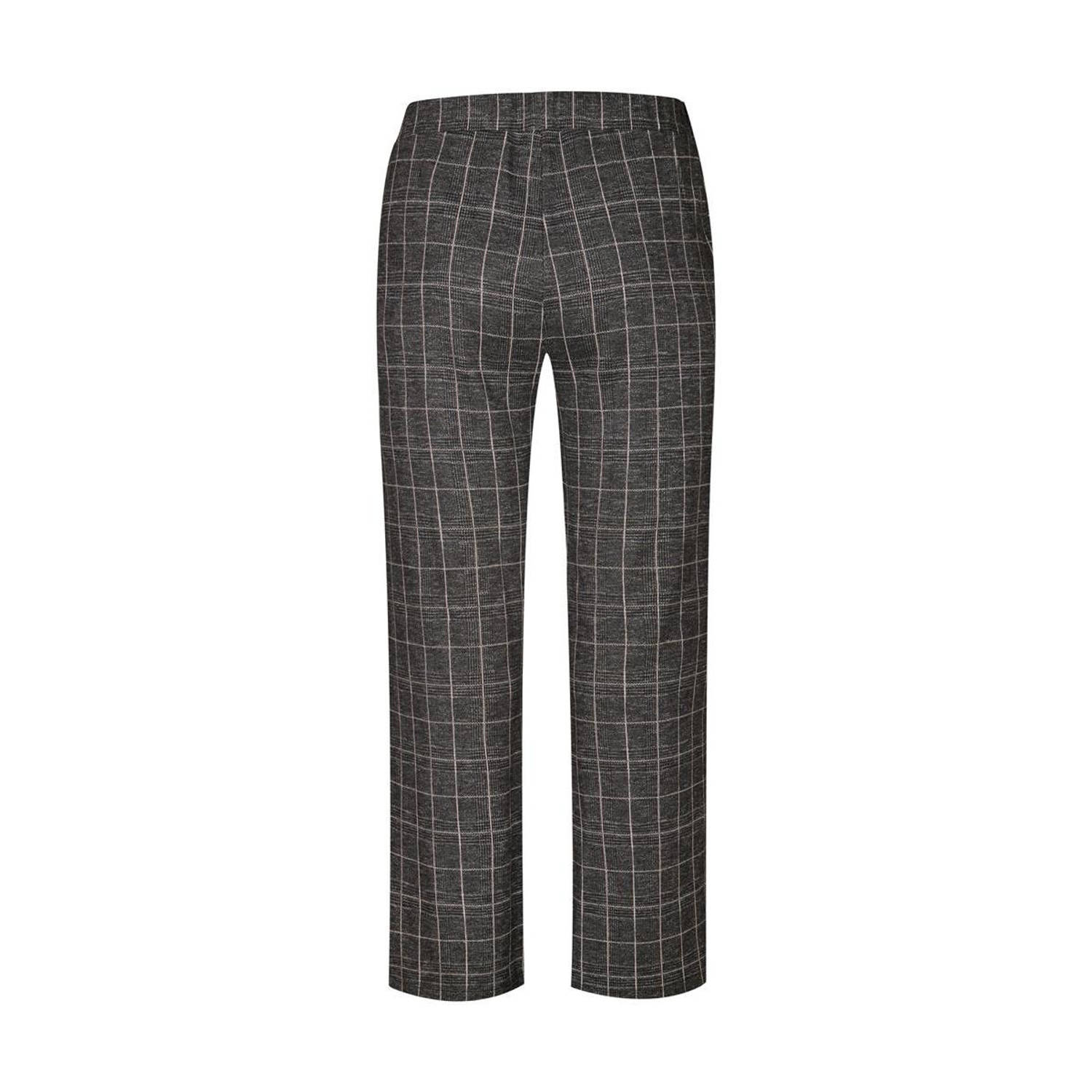 Miss Etam Plus wide leg broek grijs lurex
