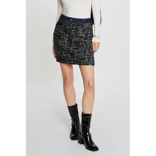 Morgan tweed korte rok multi afbeelding