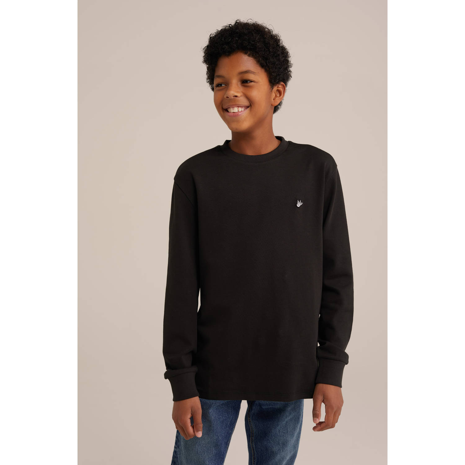 WE Fashion Longsleeve zwart