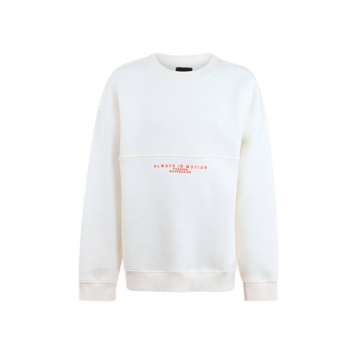 Shoeby sweater met tekst offwhite