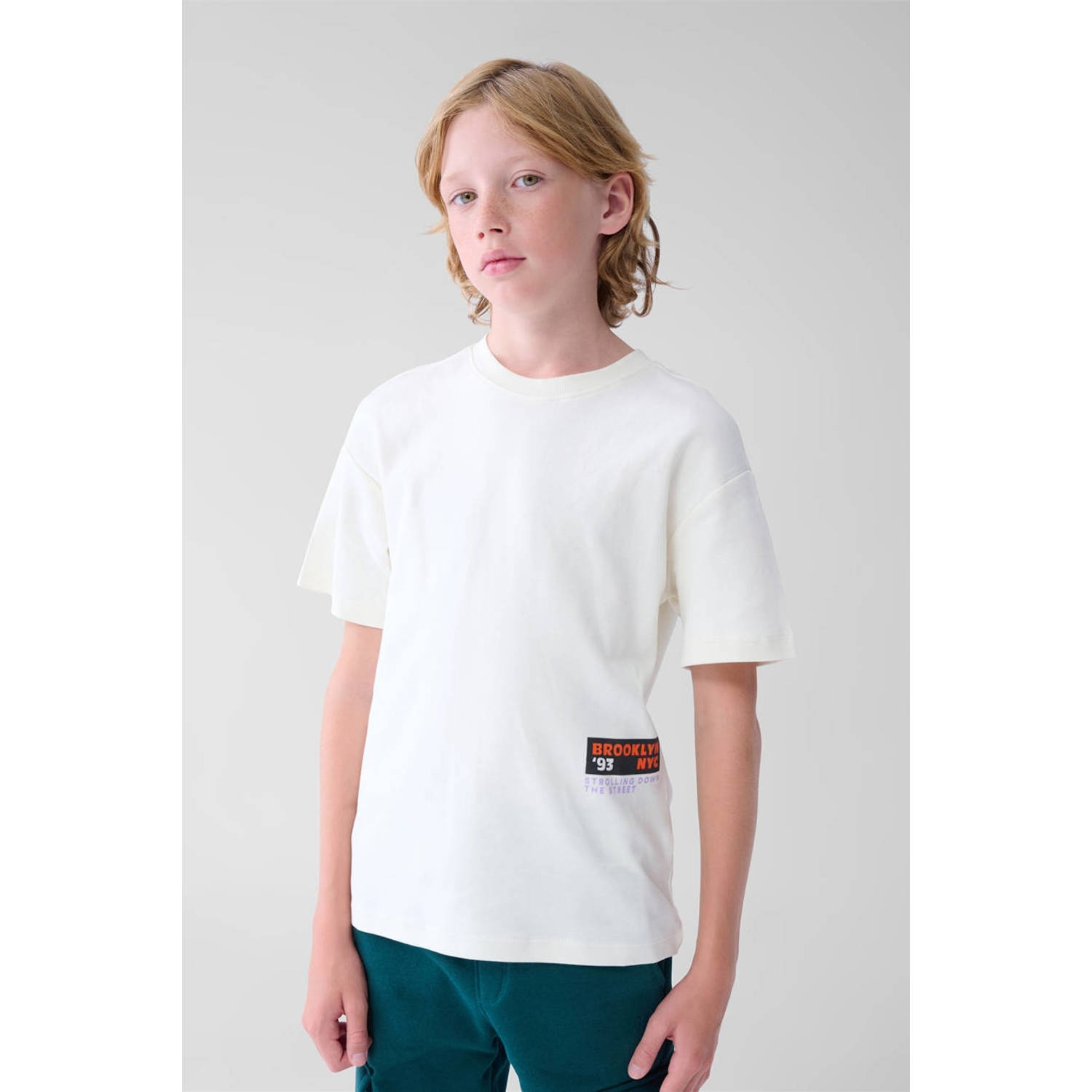 Shoeby T-shirt met tekst wit