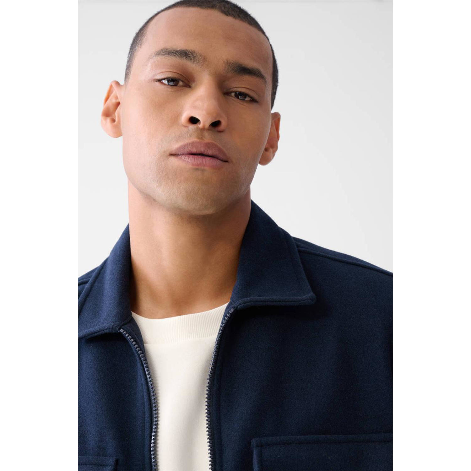 Shoeby overshirt donkerblauw