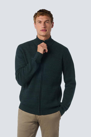 vest donkergroen gebreid