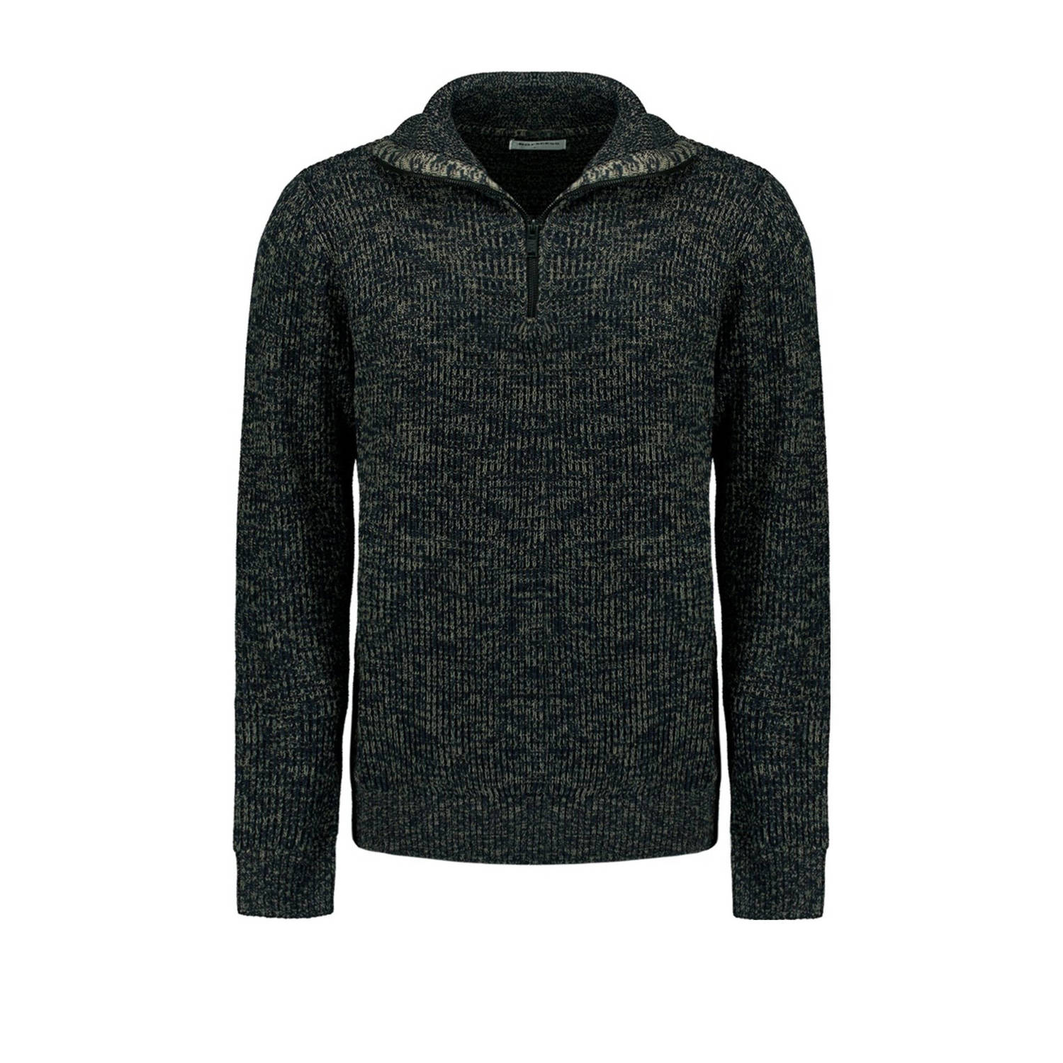 No Excess trui donkerblauw grof gebreid