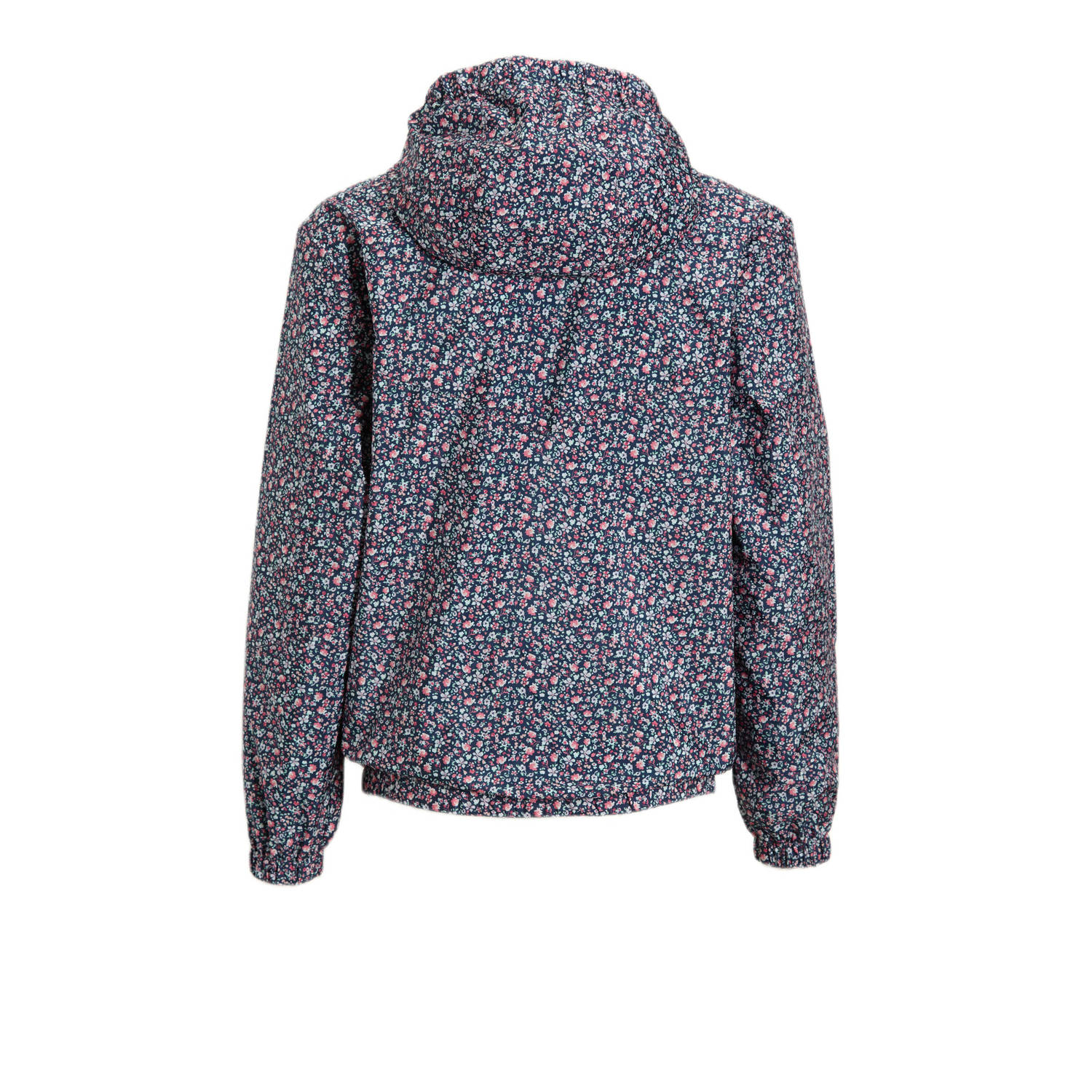 Orange Stars reversible jacket ditsy floral print