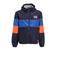 Orange Stars colourblock sporty  jacket donkerblauw