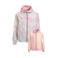Orange Stars reversible jacket blurred floral