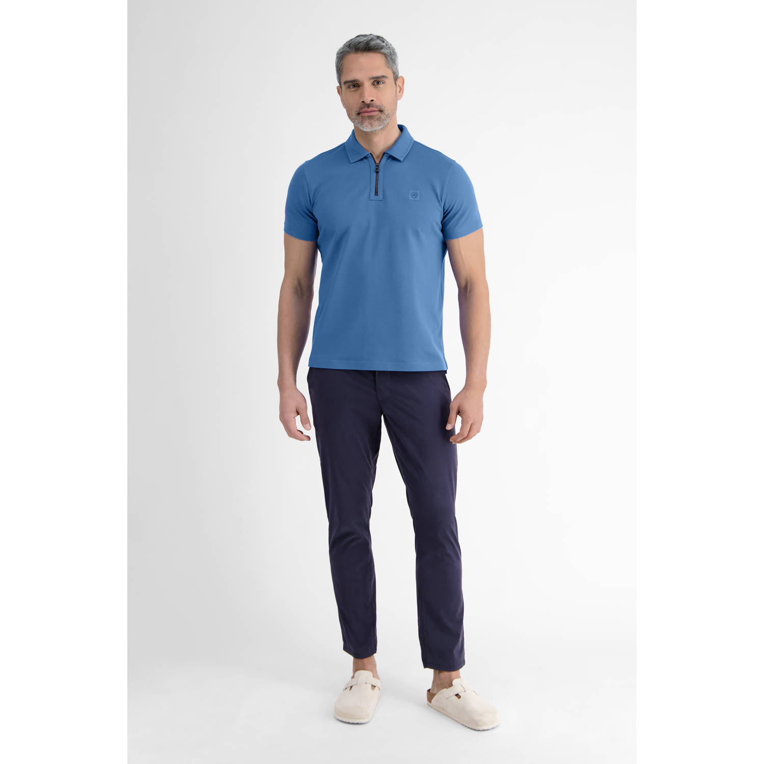 LERROS regular polo blauw