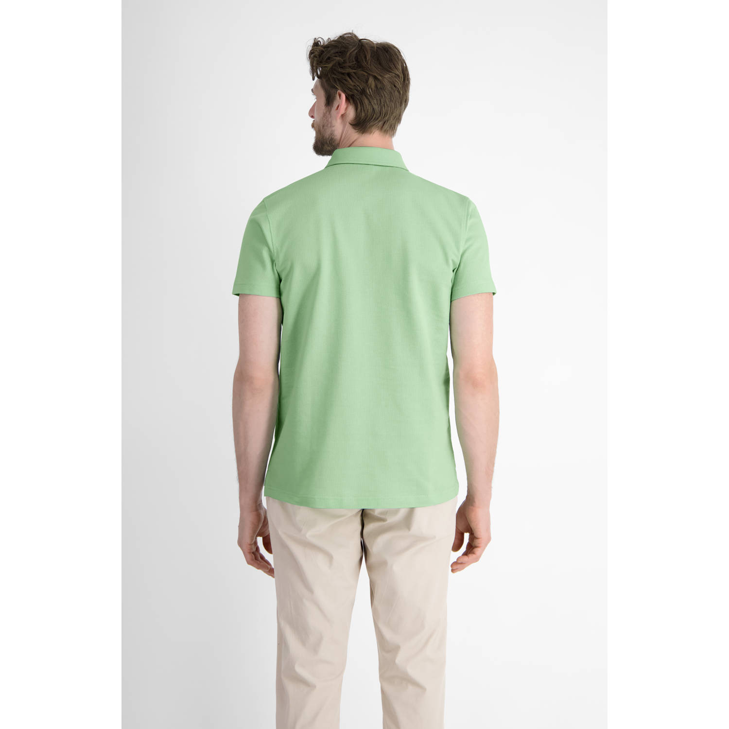 LERROS regular polo groen