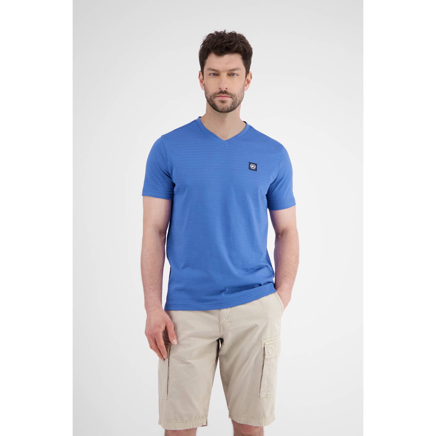 Lerros T-shirt met V-hals