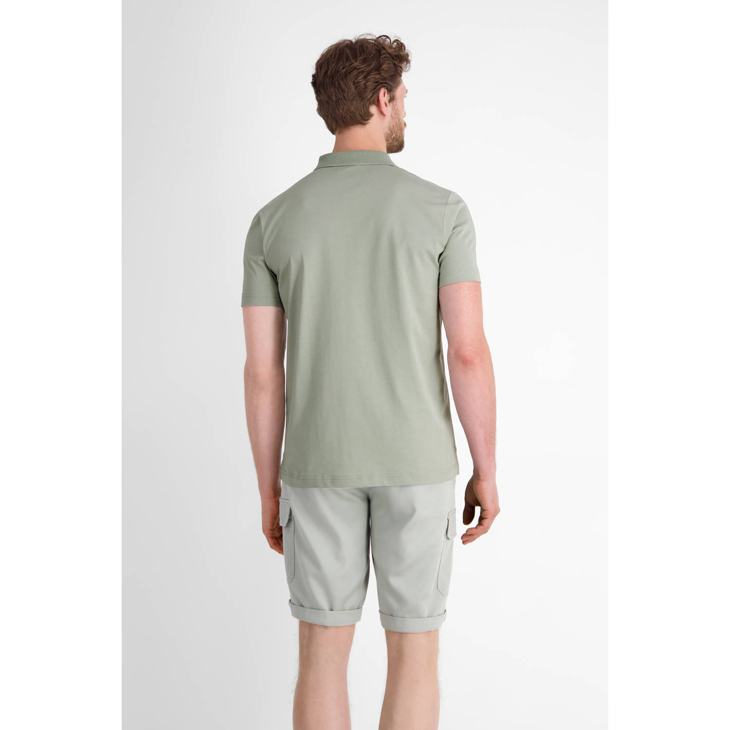 LERROS regular polo groen