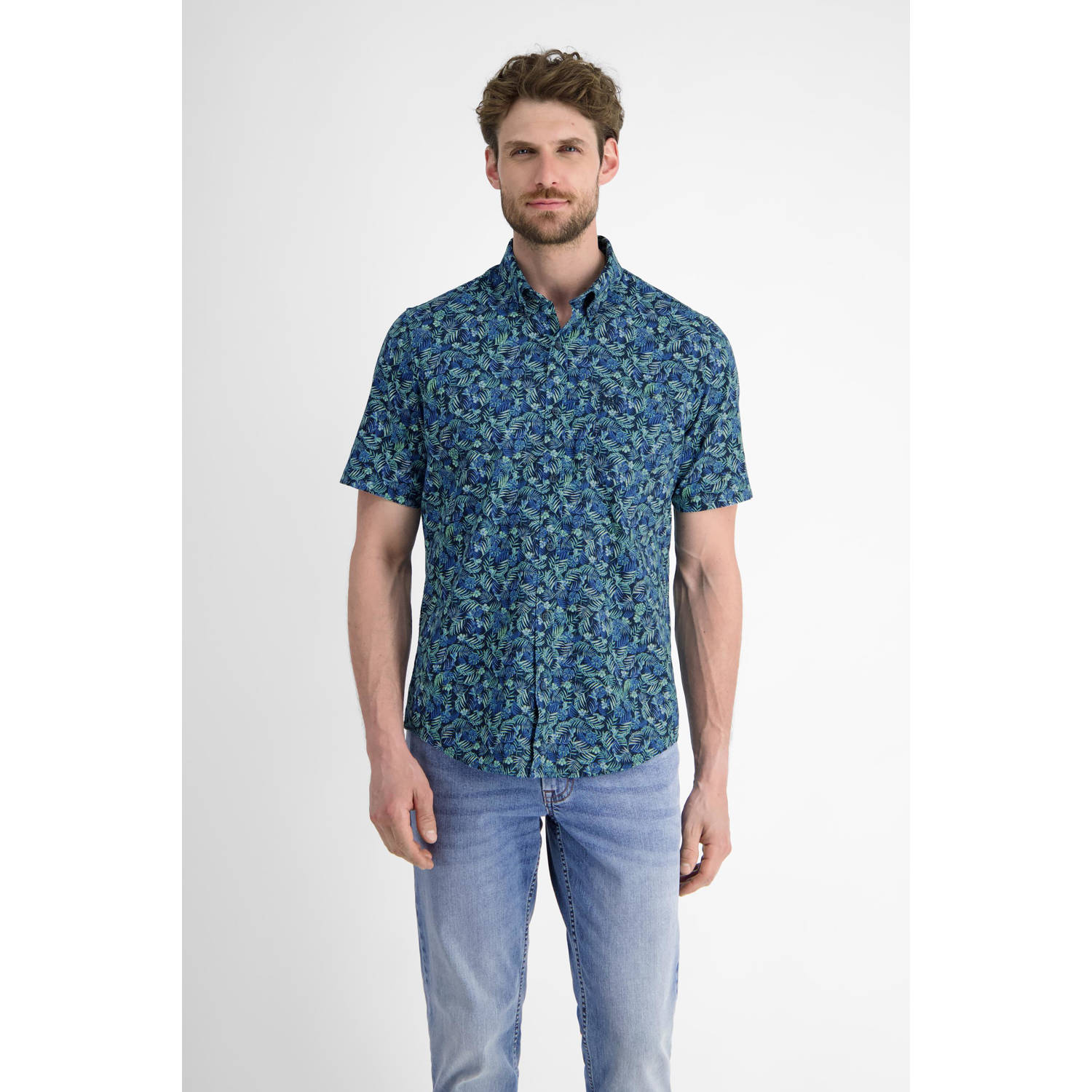 Lerros Overhemd met korte mouwen met print all-over
