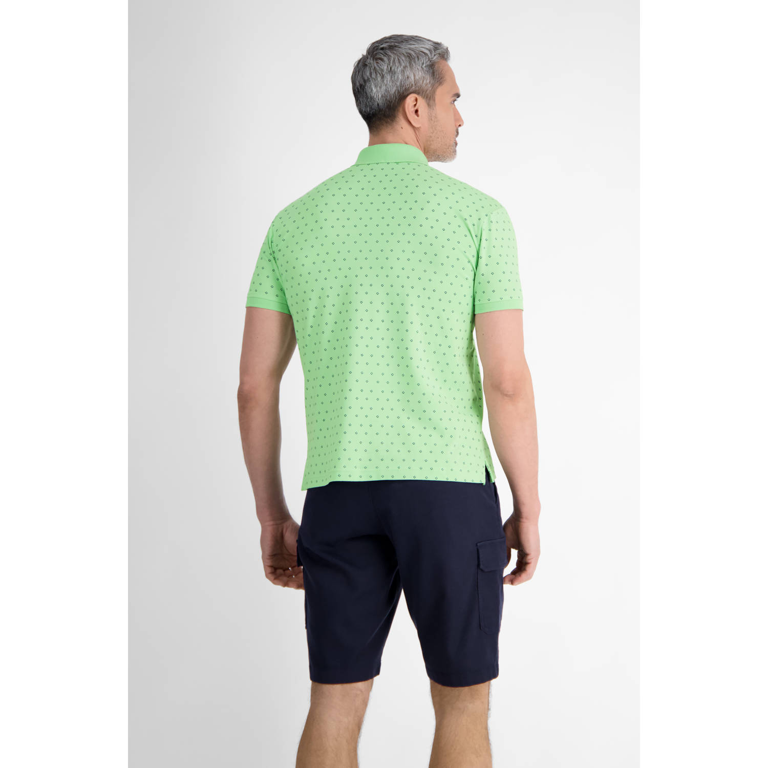 LERROS regular polo groen