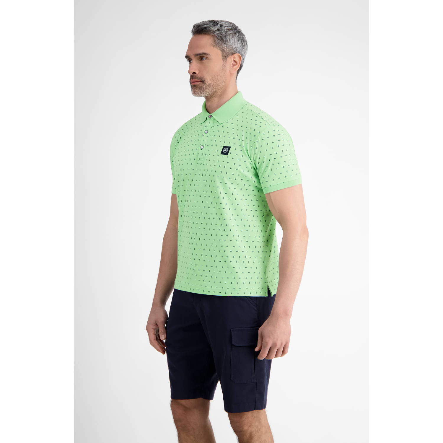 LERROS regular polo groen
