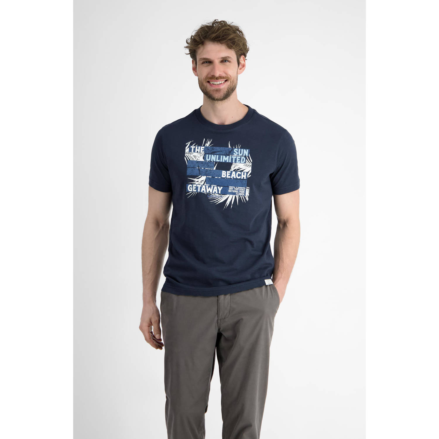 LERROS T-shirt donkerblauw