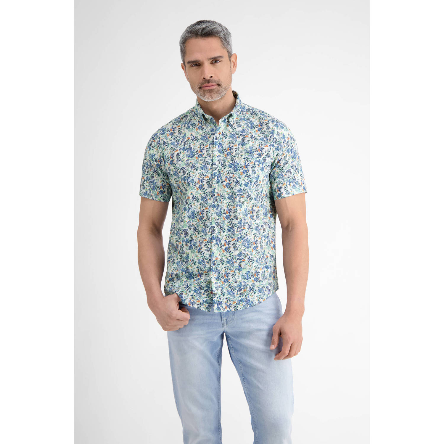 Lerros Overhemd met korte mouwen met print all-over