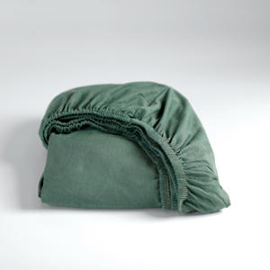 jersey hoeslaken - groen (25 cm hoog)
