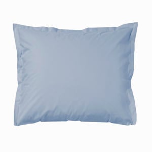 katoen satijnen kussensloop blauw (set van 2) (60x70 cm cm)
