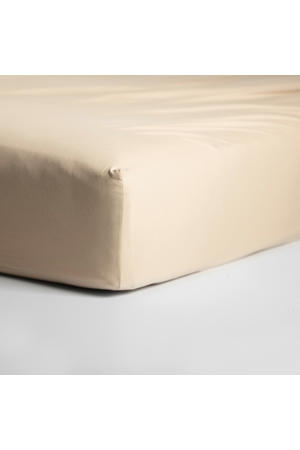 jersey hoeslaken - lichtzand (25 cm hoog)