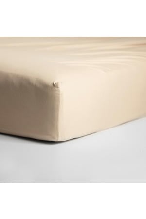 jersey hoeslaken - lichtzand (25 cm hoog)