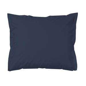katoen satijnen kussensloop donkerblauw (set van 2) (60x70 cm cm)