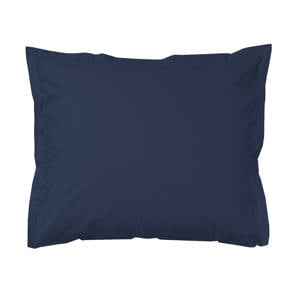 katoen satijnen kussensloop donkerblauw (set van 2) (60x70 cm cm)
