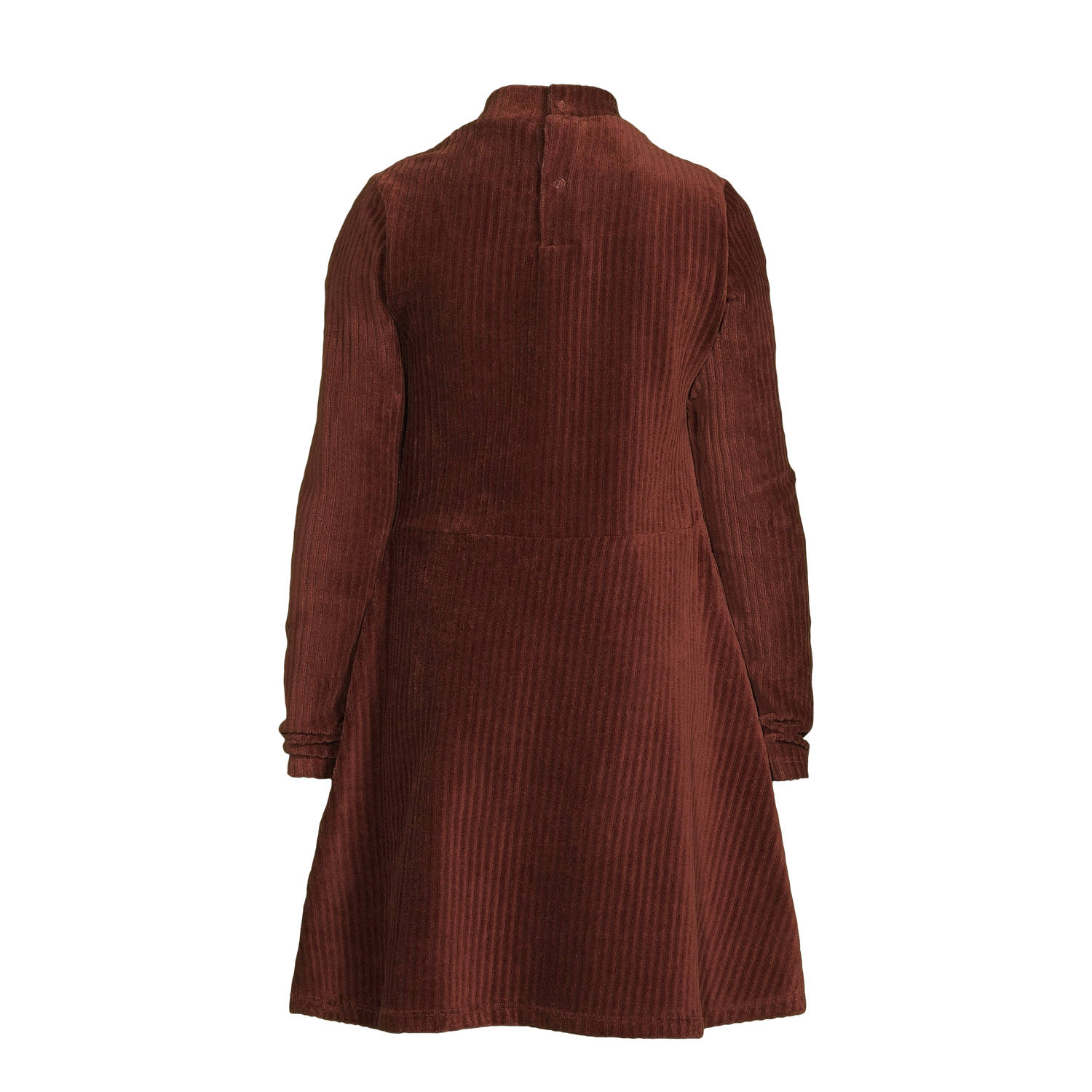 DJ Dutchjeans fluwelen jurk warmbruin