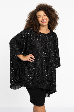 tuniek zwart met pailletten