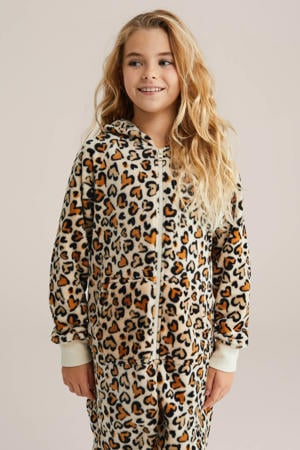 fleece onesie panterprint