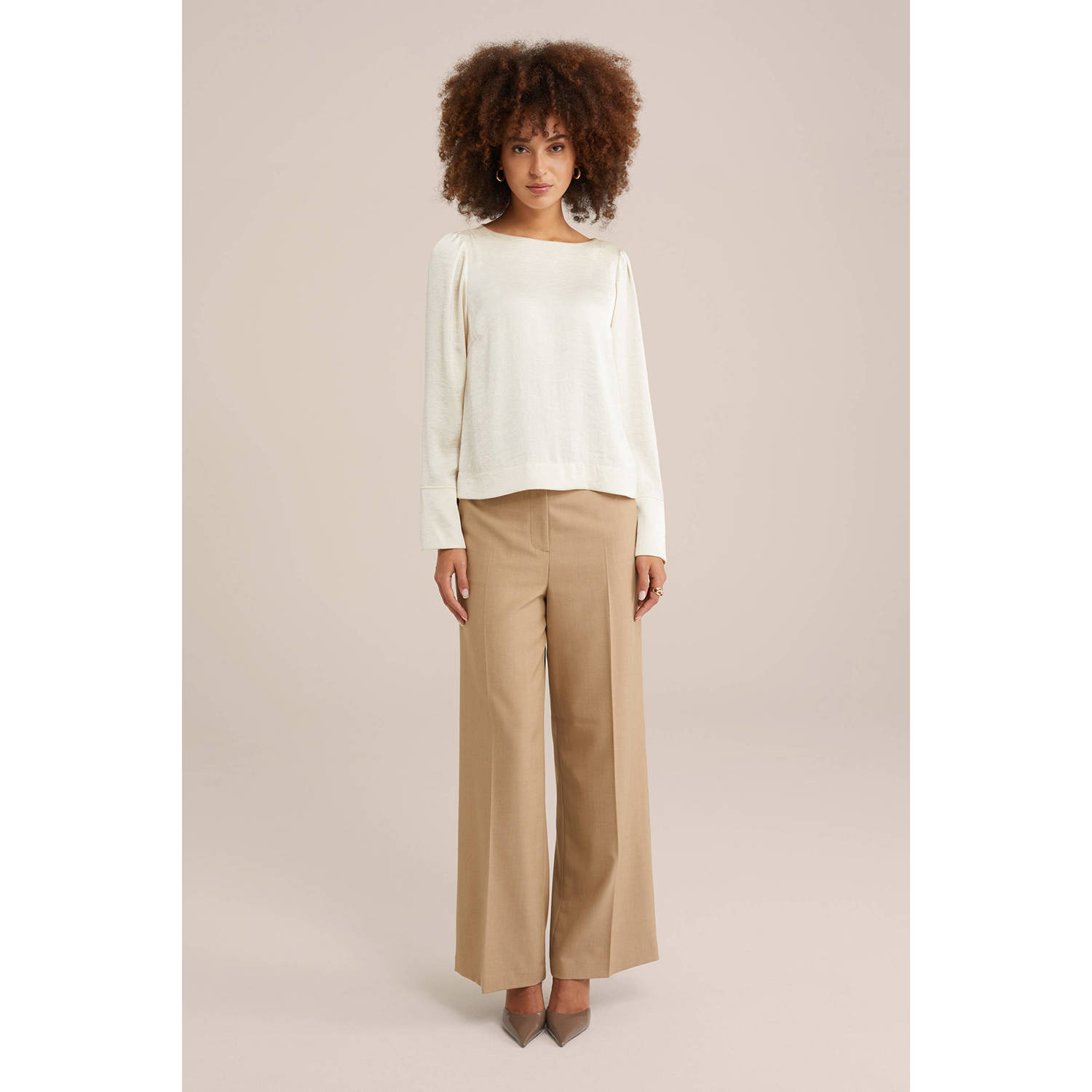 WE Fashion blousetop ecru