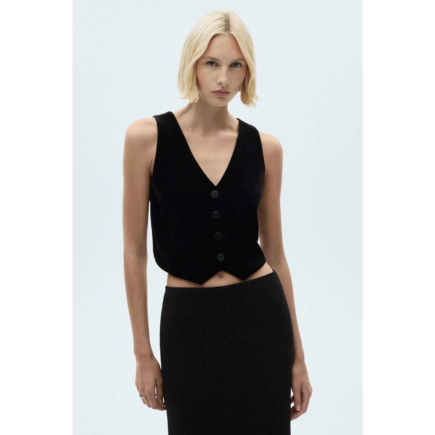 Mango gilet zwart
