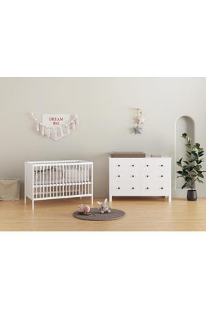 Babykamer Wit 2 Delig Baby Bed Lola + Commode Bretagne 