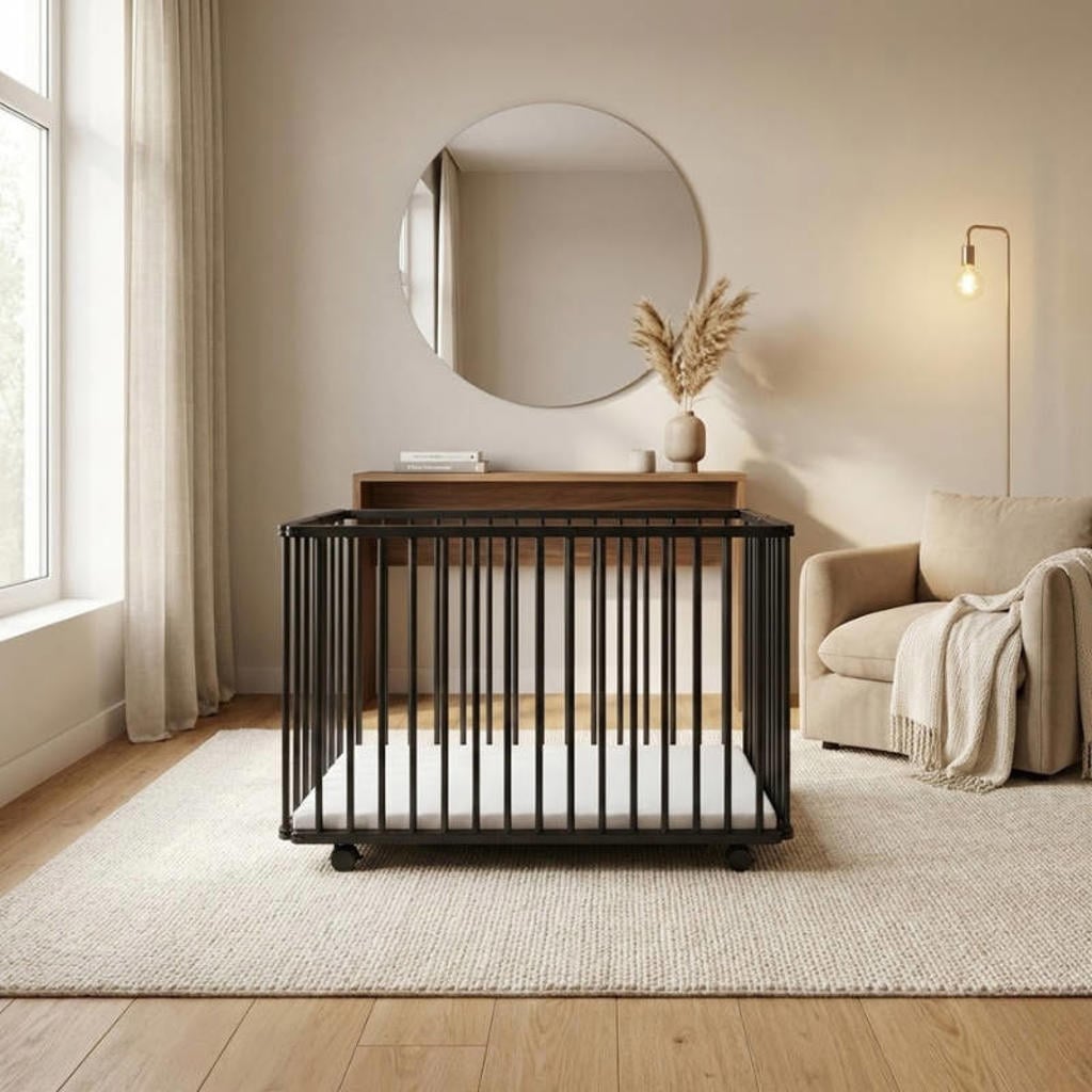 Bebies First Opvouwbare Baby Box Liam Zwart