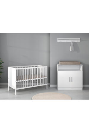 Babykamer Wit 2 Delig Baby Bed Lola + Commode Texas 
