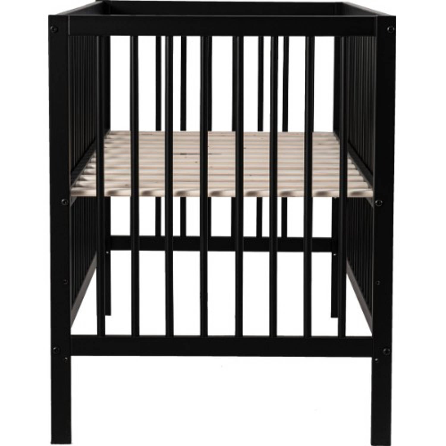 Cabino Baby Bed Mees Zwart 60 x 120 cm