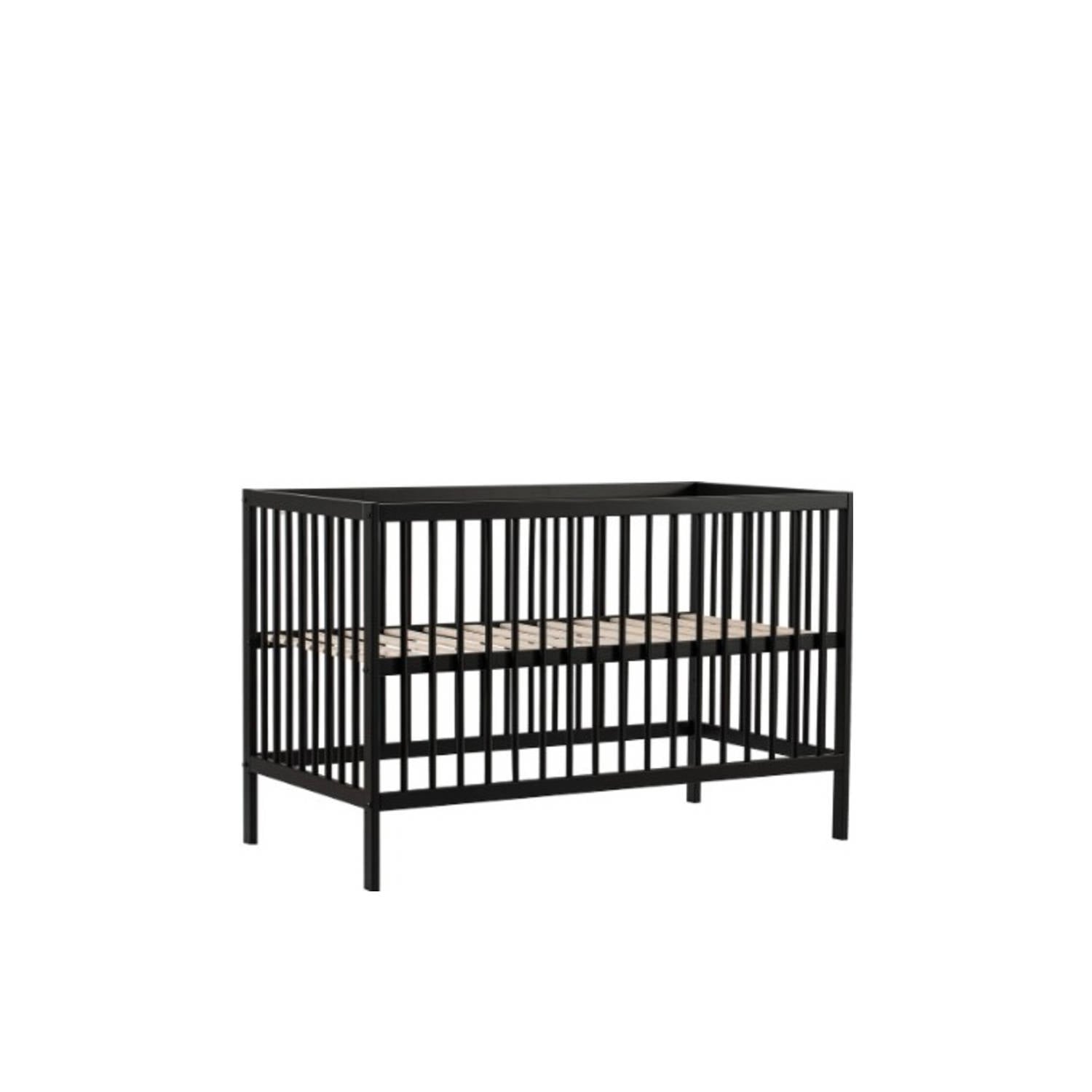 Cabino Baby Bed Mees Zwart 60 x 120 cm