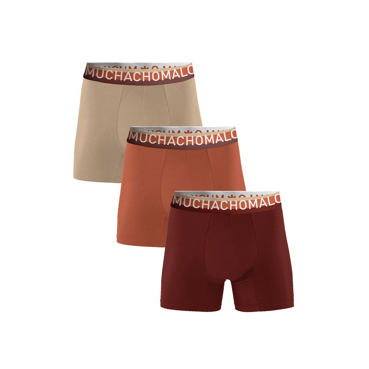 Muchachomalo boxershort Solid (set van 3)