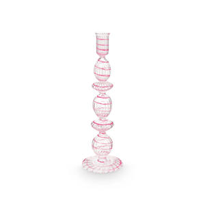 kandelaar (28 cm) (roze) 
