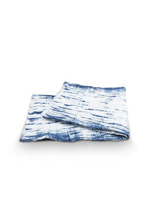 plaid tie-dye (blauw) (130x170 cm)