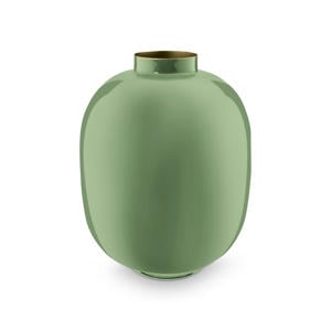 vaas (metaal) (groen) (32 cm)