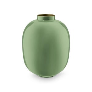 vaas (metaal) (groen) (32 cm)