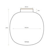 thumbnail: Pip Studio vaas (metaal) (groen) (23 cm)