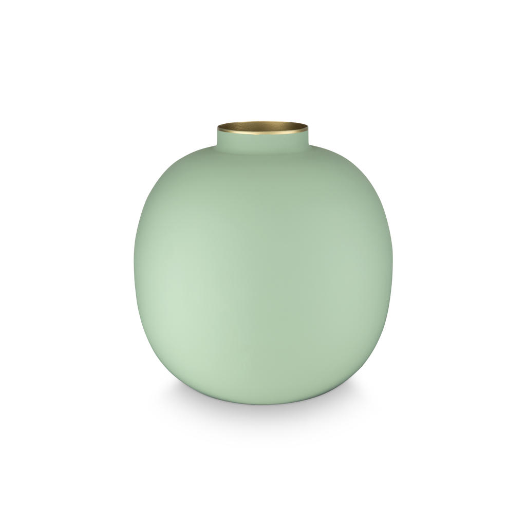 Pip Studio vaas (metaal) (groen) (23 cm)