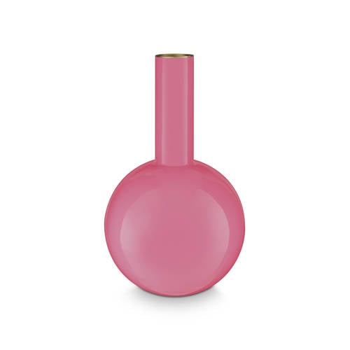 Pip Studio vaas metaal (roze) (33 cm) afbeelding