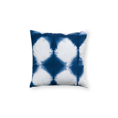 vtwonen sierkussen tie-dye (blauw) (50x50 cm) afbeelding