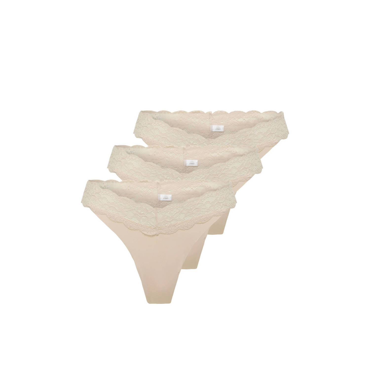 ONLY string ONLCHLOE (set van 3) beige